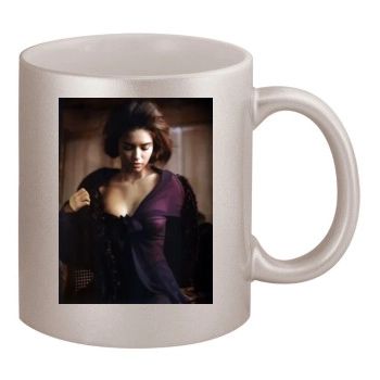 Adriana Lima 11oz Metallic Silver Mug