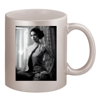 Adriana Lima 11oz Metallic Silver Mug