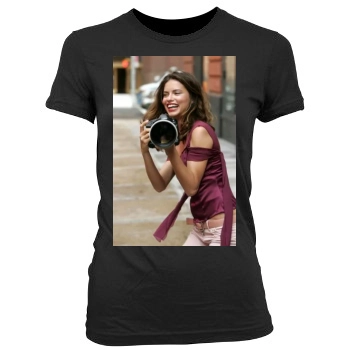 Adriana Lima Women's Junior Cut Crewneck T-Shirt