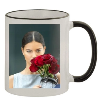 Adriana Lima 11oz Colored Rim & Handle Mug