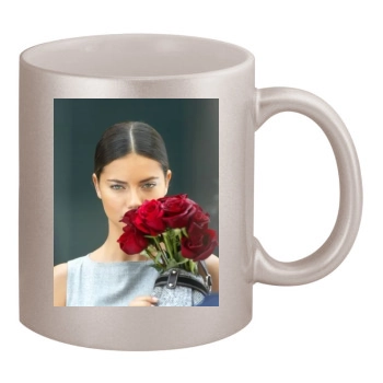 Adriana Lima 11oz Metallic Silver Mug