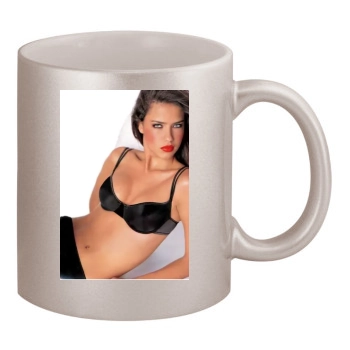 Adriana Lima 11oz Metallic Silver Mug