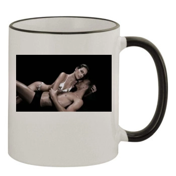 Alessandra Ambrosio 11oz Colored Rim & Handle Mug