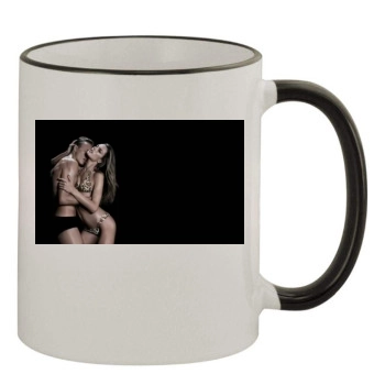 Alessandra Ambrosio 11oz Colored Rim & Handle Mug