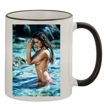 Alessandra Ambrosio 11oz Colored Rim & Handle Mug