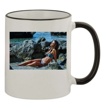 Alessandra Ambrosio 11oz Colored Rim & Handle Mug