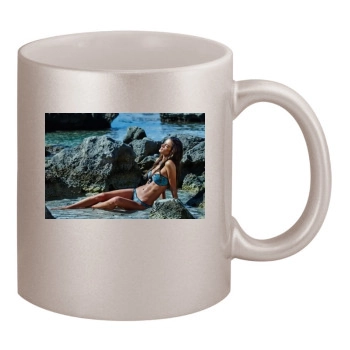 Alessandra Ambrosio 11oz Metallic Silver Mug