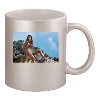 Alessandra Ambrosio 11oz Metallic Silver Mug