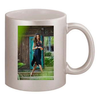 Alessandra Ambrosio 11oz Metallic Silver Mug