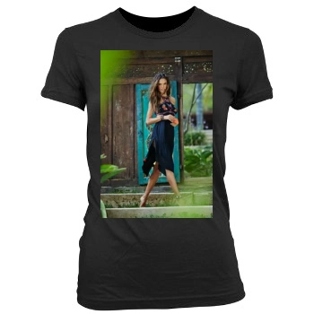 Alessandra Ambrosio Women's Junior Cut Crewneck T-Shirt