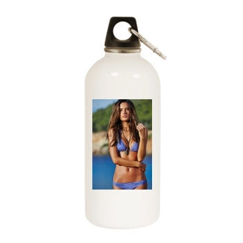 Alessandra Ambrosio White Water Bottle With Carabiner