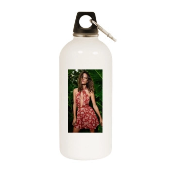 Alessandra Ambrosio White Water Bottle With Carabiner