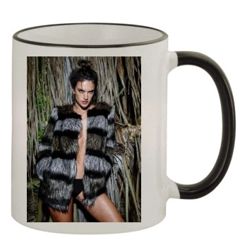 Alessandra Ambrosio 11oz Colored Rim & Handle Mug