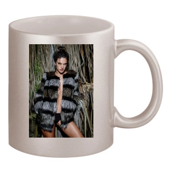 Alessandra Ambrosio 11oz Metallic Silver Mug