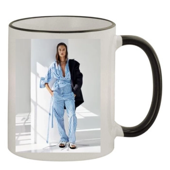 Alessandra Ambrosio 11oz Colored Rim & Handle Mug