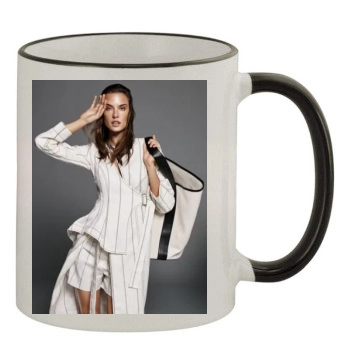 Alessandra Ambrosio 11oz Colored Rim & Handle Mug