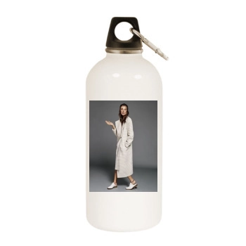 Alessandra Ambrosio White Water Bottle With Carabiner