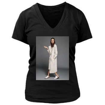 Alessandra Ambrosio Women's Deep V-Neck TShirt