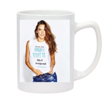 Alessandra Ambrosio 14oz White Statesman Mug