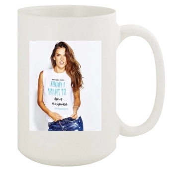 Alessandra Ambrosio 15oz White Mug