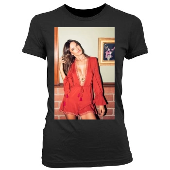 Alessandra Ambrosio Women's Junior Cut Crewneck T-Shirt