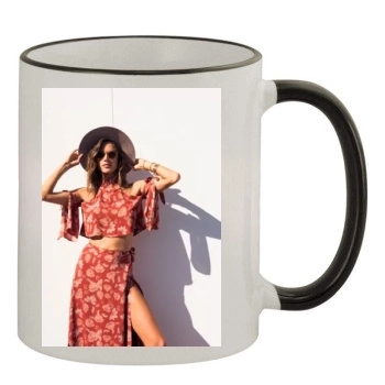 Alessandra Ambrosio 11oz Colored Rim & Handle Mug