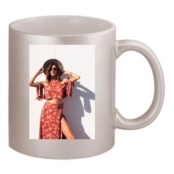 Alessandra Ambrosio 11oz Metallic Silver Mug