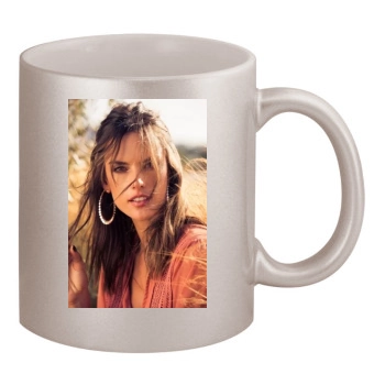 Alessandra Ambrosio 11oz Metallic Silver Mug