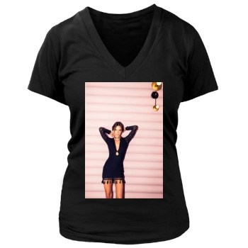 Alessandra Ambrosio Women's Deep V-Neck TShirt