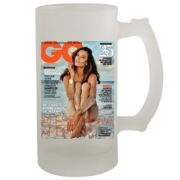 Alessandra Ambrosio 16oz Frosted Beer Stein