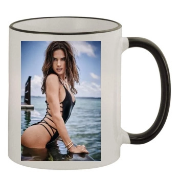 Alessandra Ambrosio 11oz Colored Rim & Handle Mug