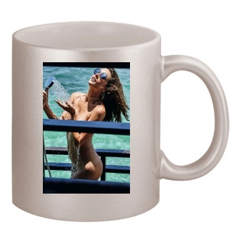 Alessandra Ambrosio 11oz Metallic Silver Mug