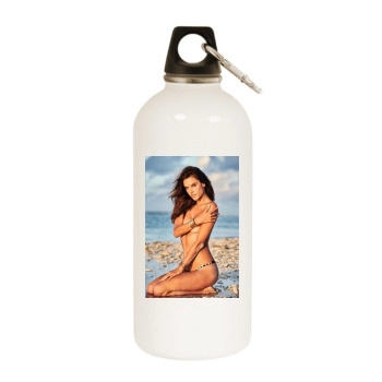 Alessandra Ambrosio White Water Bottle With Carabiner