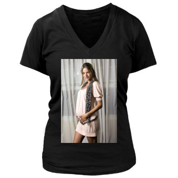 Alessandra Ambrosio Women's Deep V-Neck TShirt