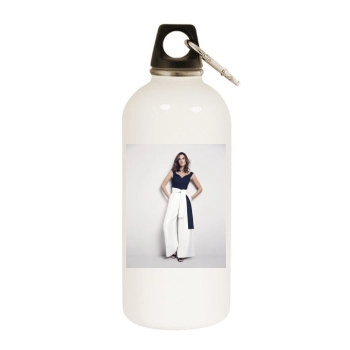 Alessandra Ambrosio White Water Bottle With Carabiner