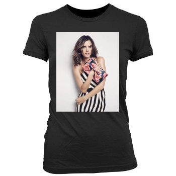 Alessandra Ambrosio Women's Junior Cut Crewneck T-Shirt