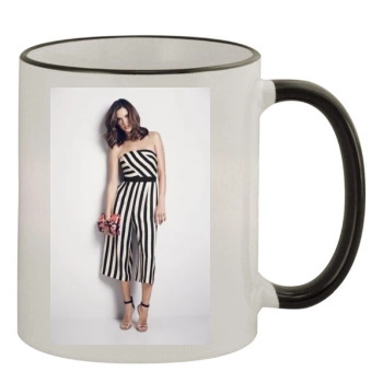 Alessandra Ambrosio 11oz Colored Rim & Handle Mug