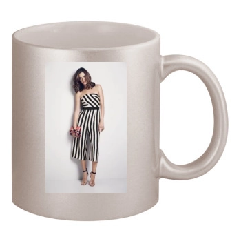 Alessandra Ambrosio 11oz Metallic Silver Mug