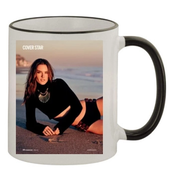 Alessandra Ambrosio 11oz Colored Rim & Handle Mug