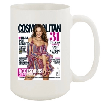 Alessandra Ambrosio 15oz White Mug