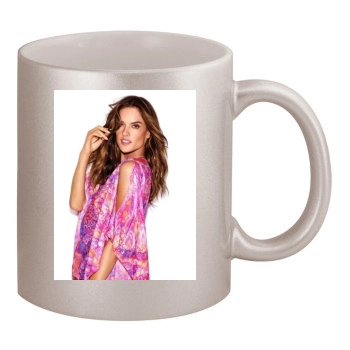 Alessandra Ambrosio 11oz Metallic Silver Mug