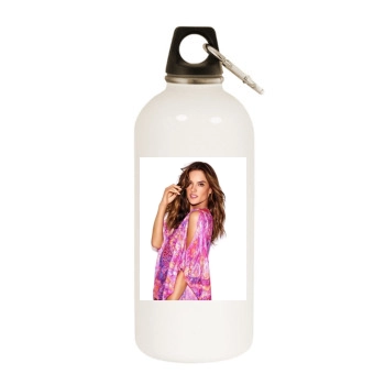 Alessandra Ambrosio White Water Bottle With Carabiner