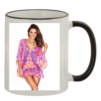 Alessandra Ambrosio 11oz Colored Rim & Handle Mug