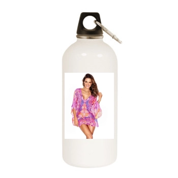 Alessandra Ambrosio White Water Bottle With Carabiner