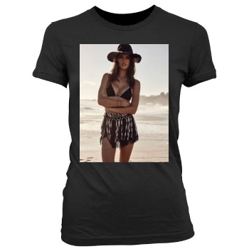 Alessandra Ambrosio Women's Junior Cut Crewneck T-Shirt