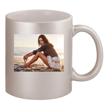 Alessandra Ambrosio 11oz Metallic Silver Mug