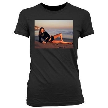 Alessandra Ambrosio Women's Junior Cut Crewneck T-Shirt