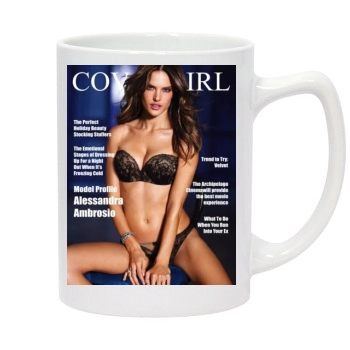 Alessandra Ambrosio 14oz White Statesman Mug