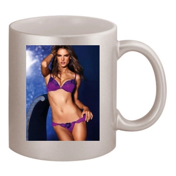 Alessandra Ambrosio 11oz Metallic Silver Mug