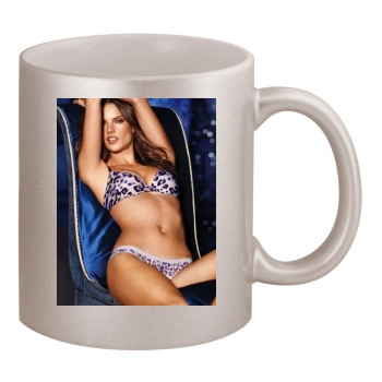 Alessandra Ambrosio 11oz Metallic Silver Mug